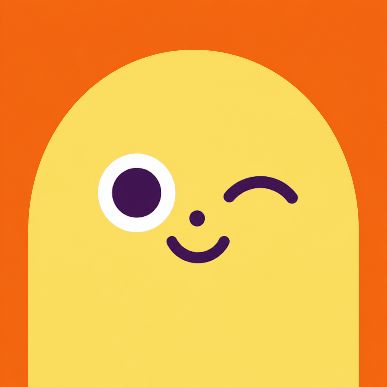 Bayan winking character logo